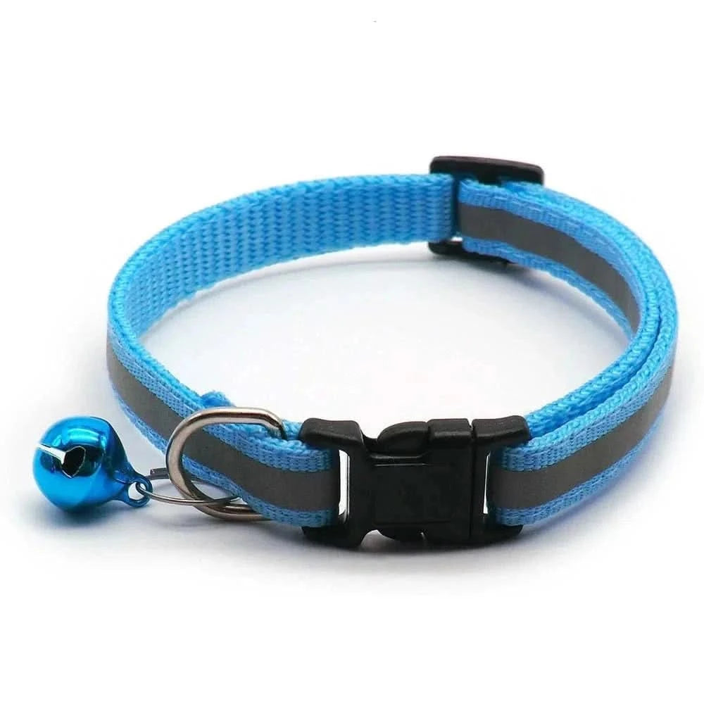 Collier Réfléchissant Chat - Sécurité et Élégance | PetLuv.ch Bleu