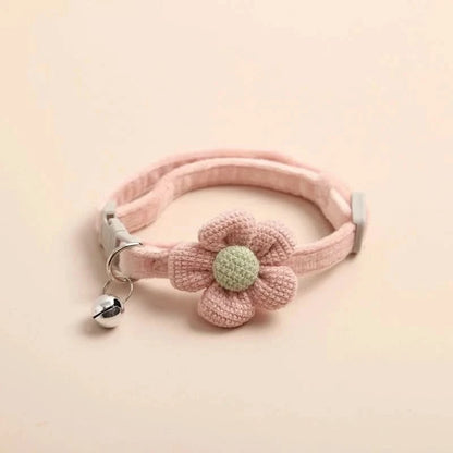 Collier pour Chat - Fleurs Rose