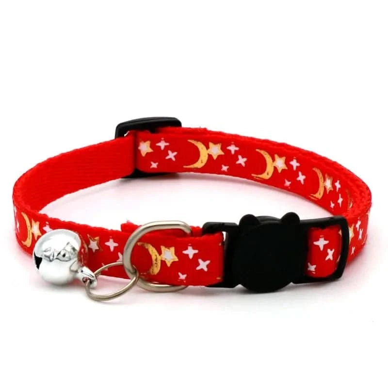 Collier pour Chat - Lune Rouge