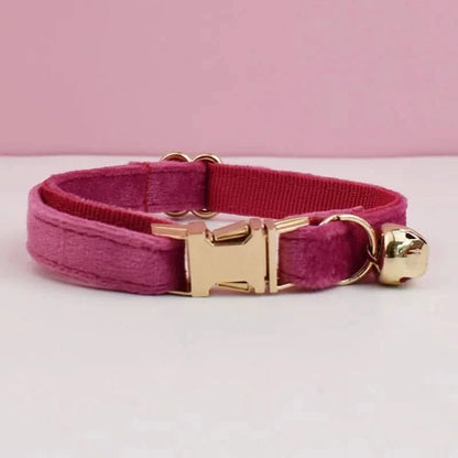 Collier pour Chat - Velour cat collar(velvet23) / L for Neck 20-32cm