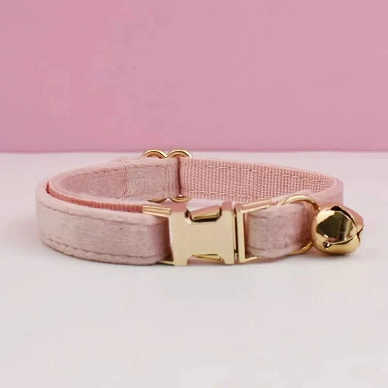 Collier pour Chat - Velour cat collar(velvet36) / L for Neck 20-32cm
