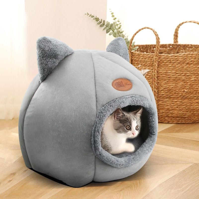 Niche douillette pour chat | KittyCave™