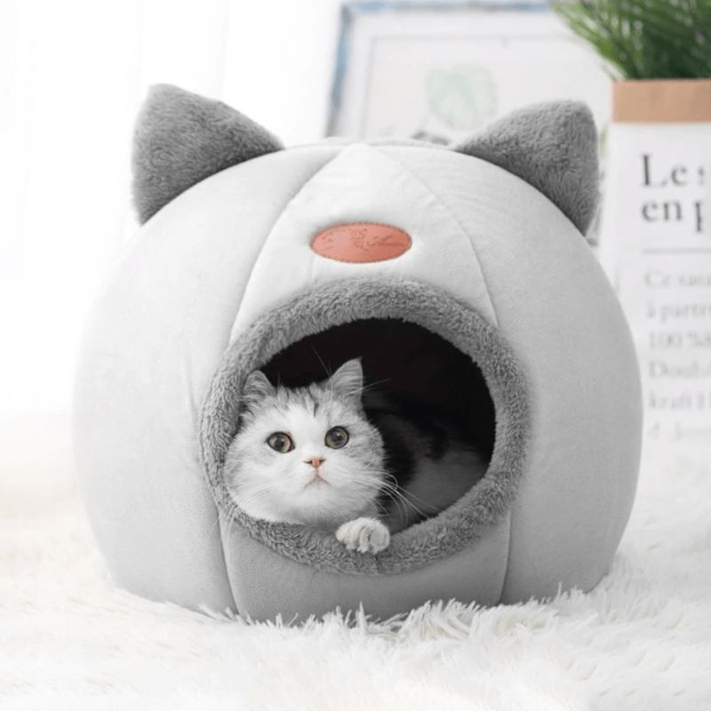 Niche douillette pour chat | KittyCave™