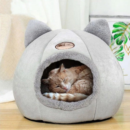 Niche douillette pour chat | KittyCave™