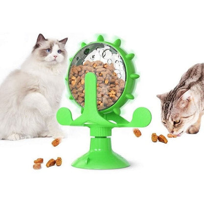Jouet distributeur de croquettes pour chat | KittyMill™ Vert