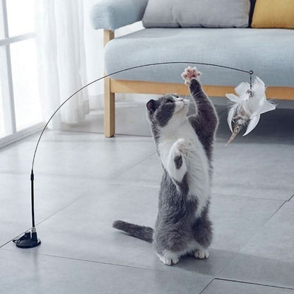Jouet pour chat canne à pêche | KittyBird™