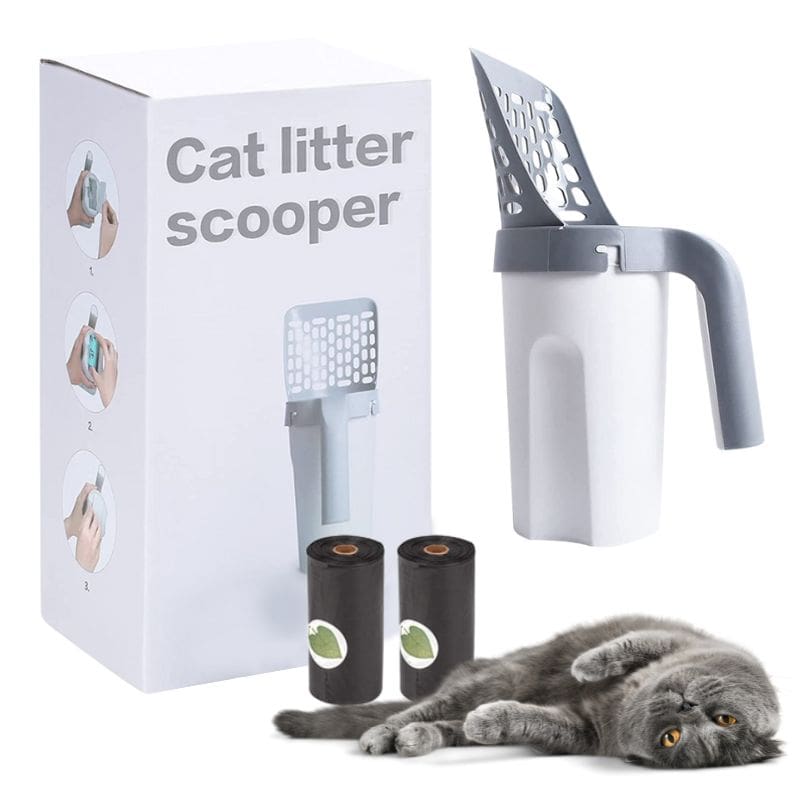 Pelle à litière pour chat KittyScoop™ 1 KittyScoop™ + 2 rouleaux offerts