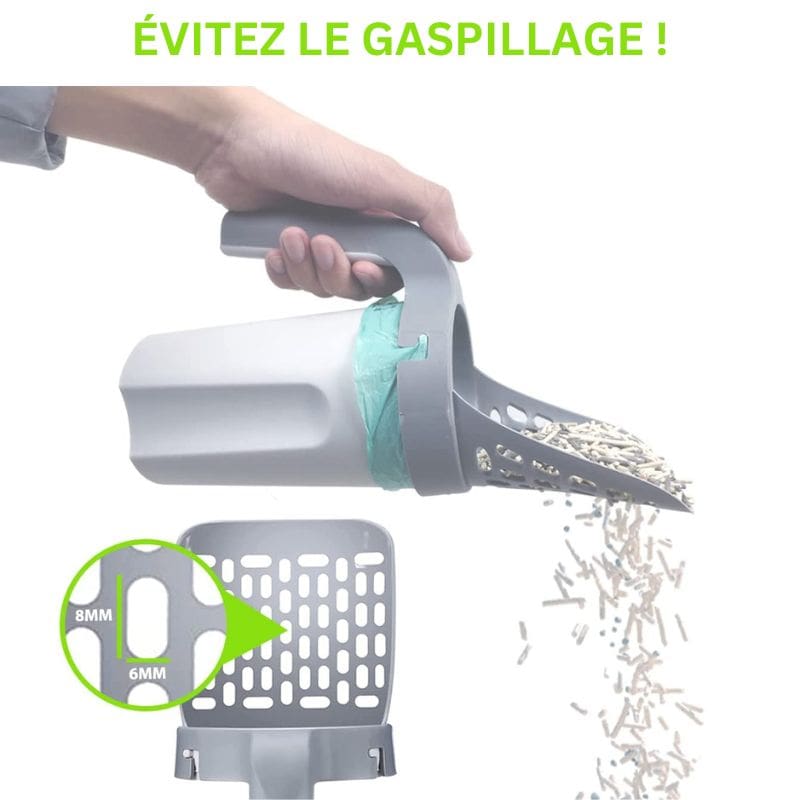 Pelle à litière pour chat KittyScoop™ 1 KittyScoop™ + 2 rouleaux offerts