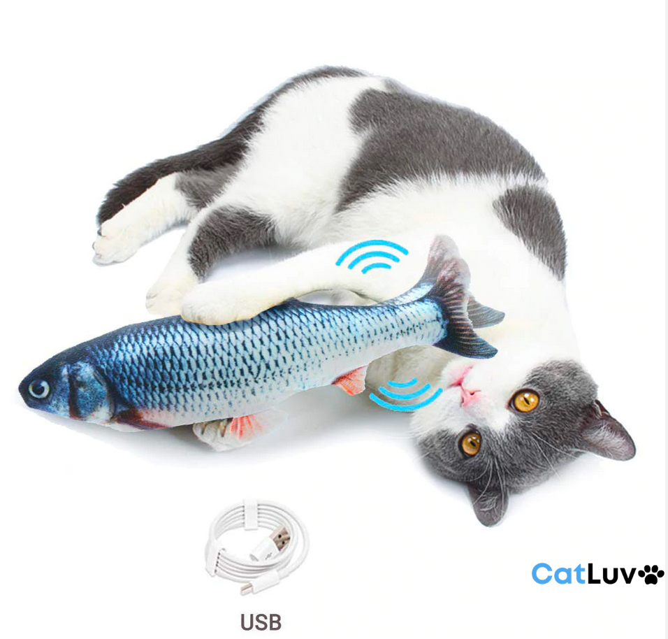 CatLuv™ Fischspielzeug für Katzen